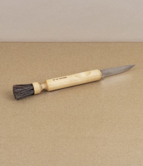 Swedish mushroom knife with brush