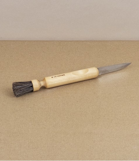 Swedish mushroom knife with brush