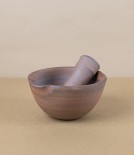 Hand-Thrown Grinding Bowl, Deep