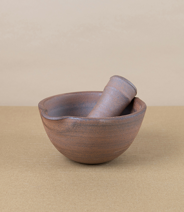Hand-Thrown Grinding Bowl, Deep