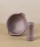 Hand-Thrown Grinding Bowl, Deep