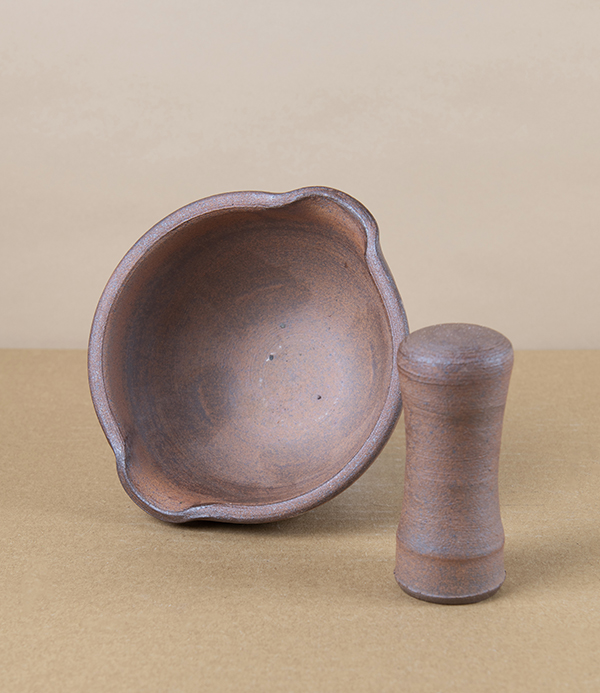 Hand-Thrown Grinding Bowl, Deep