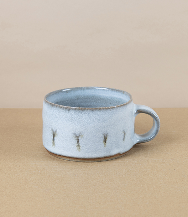 Symy Ong Hand-Thrown Wide Mug, Brushwork
