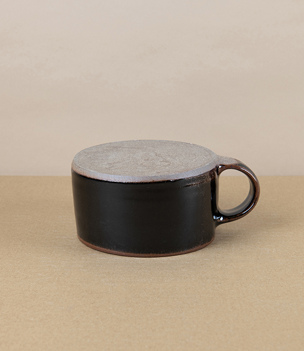 Symy Ong Hand-Thrown Wide Mug, Tenmoku