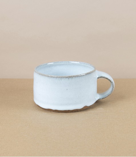 Symy Ong Hand-Thrown Wide Mug, White