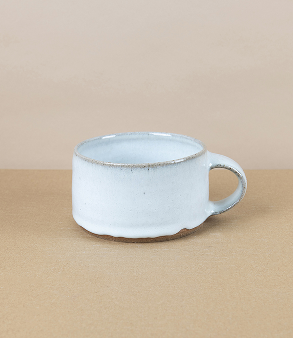 Symy Ong Hand-Thrown Wide Mug, White