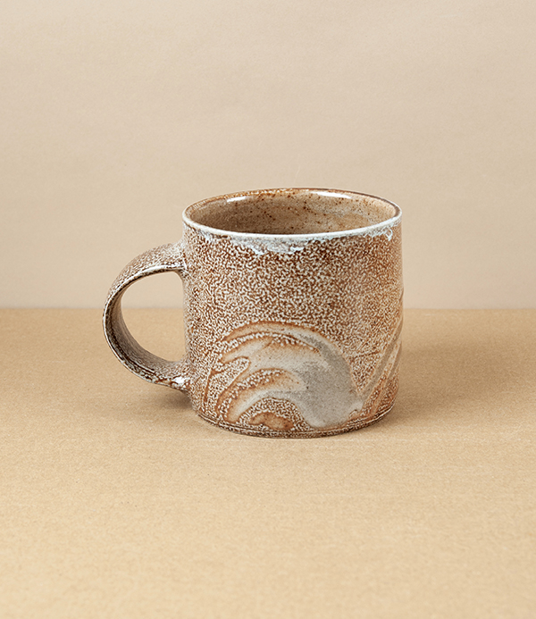 Symy Ong Hand-Thrown Mug, Shino & Salt Glaze