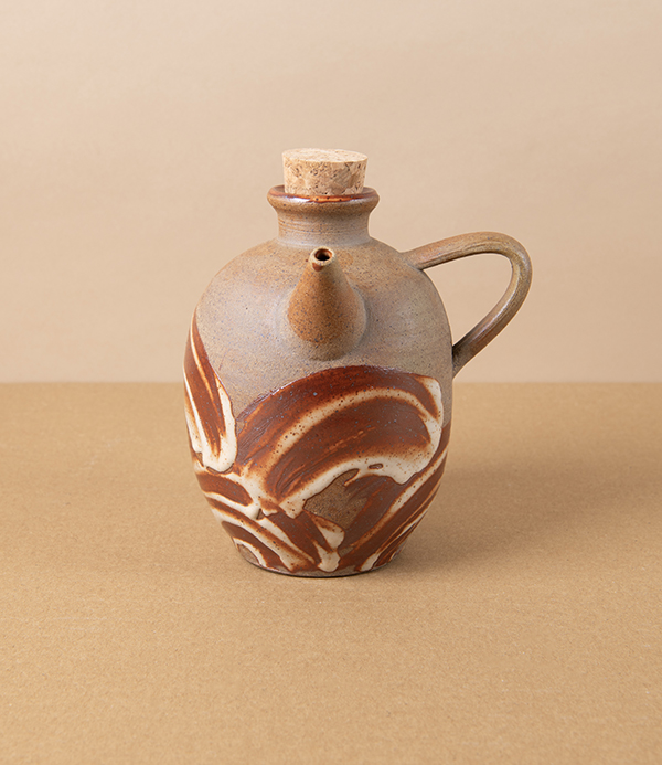 Symy Ong Hand-Thrown Oil Pourer, Shino