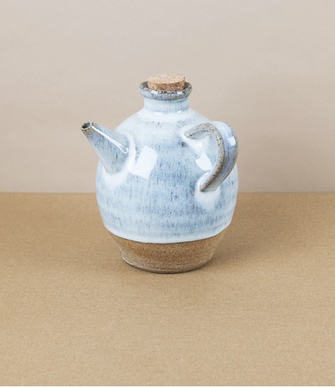 Symy Ong Hand-Thrown Oil Pourer, White