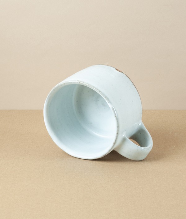 Symy Ong Hand-Thrown Low Mug, White