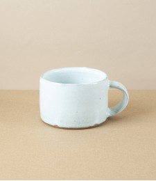 Symy Ong Hand-Thrown Low Mug, White