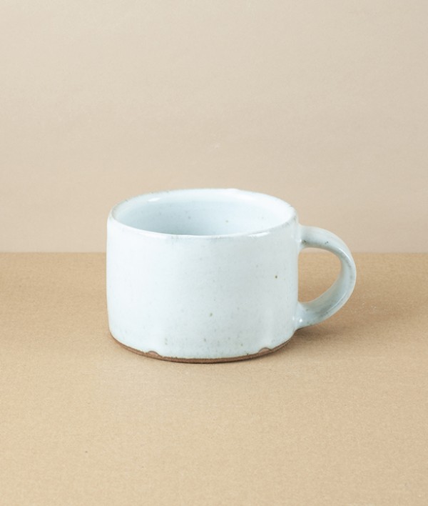 Symy Ong Hand-Thrown Low Mug, White