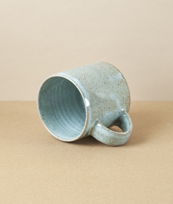 Symy Ong Hand-Thrown Mug, Blue Speckled