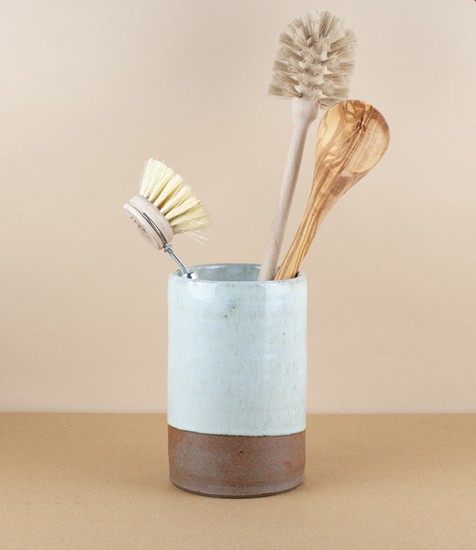 Symy Ong Hand-Thrown Utensil Pot, White