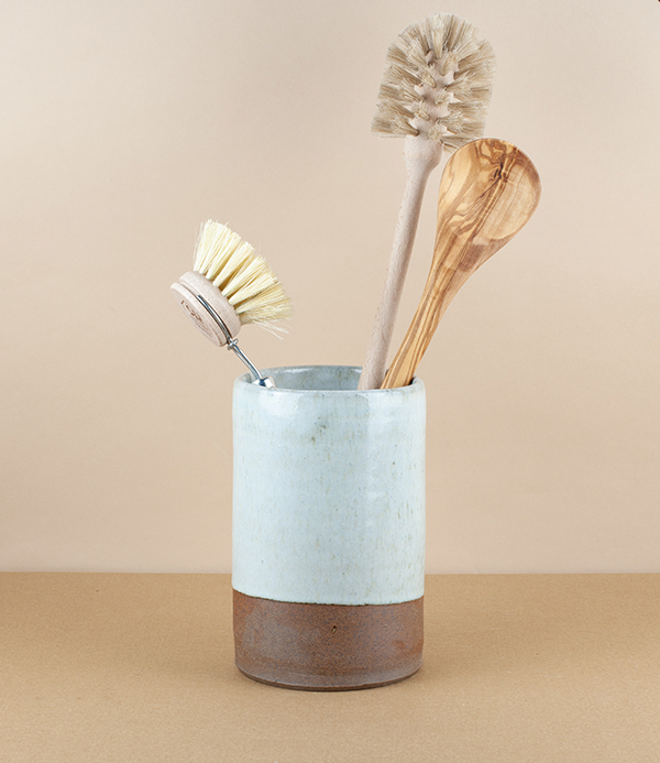 Symy Ong Hand-Thrown Utensil Pot, White