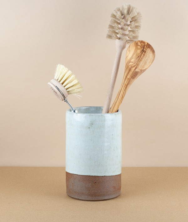 Symy Ong Hand-Thrown Utensil Pot, White