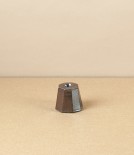 Hand-Thrown Faceted Candle Holder, Salt Glaze, Small