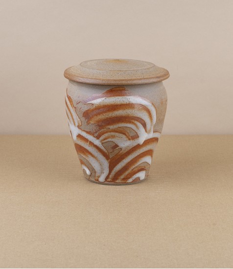 Symy Ong Hand-Thrown Lidded Jar, Shino