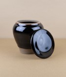 Symy Ong Hand-Thrown Lidded Jar, Tenmoku