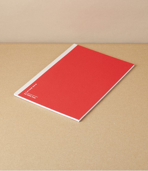 Taisei 'Pad Note' Notebook, A5 Grid, Red