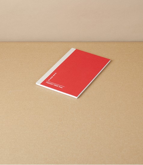 Taisei 'Pad Note' Pocket Notebook, Grid, Red