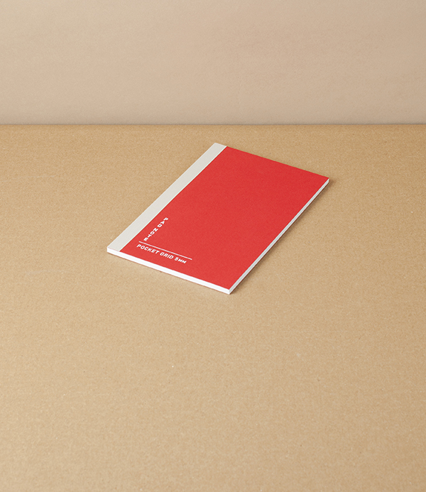 Taisei 'Pad Note' Pocket Notebook, Grid, Red