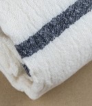 Finnish Merino & New Wool Blanket, with Stripe