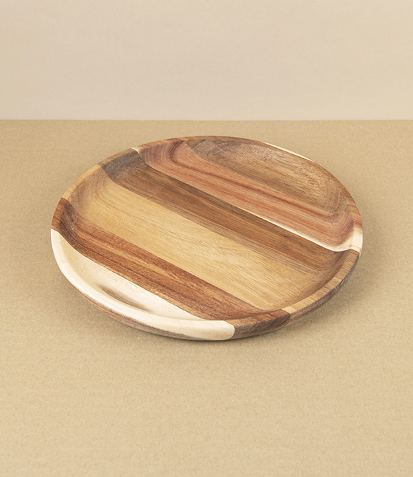 Plato Para Pulpo, Acacia Wood Tapas Plate, 22cm