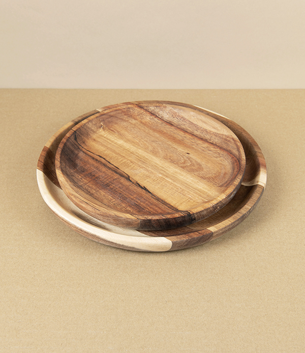 Plato Para Pulpo, Acacia Wood Tapas Plate, 22cm