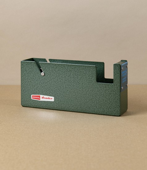 Penco Steel Tape Dispenser for Desktop or Wall, Large, Green