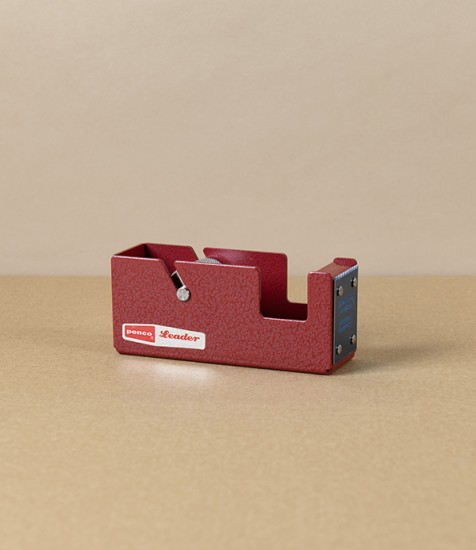 Penco Steel Tape Dispenser for Desktop or Wall, Small, Red