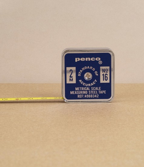 Penco Steel Pocket Tape Measure, Navy