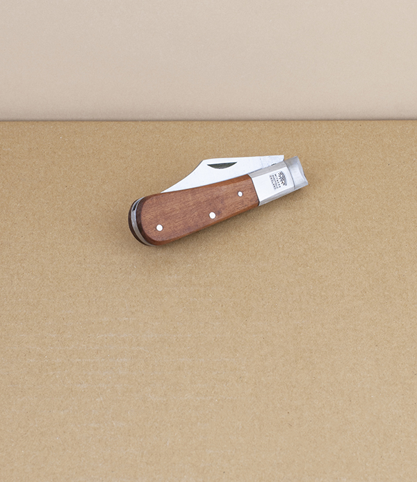 Barlow Knife with Hardwood Handle, Stainless Steel