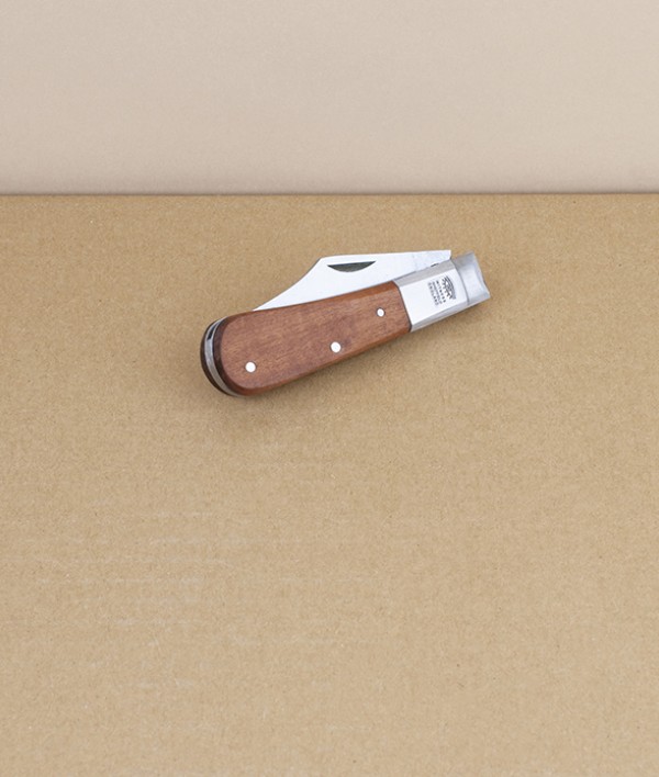 Barlow Knife with Hardwood Handle, Stainless Steel