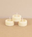 Beeswax tea light candle, 3 hour