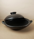 Tegame Donabe (Japanese Cooking Pot), Black, 1.8l
