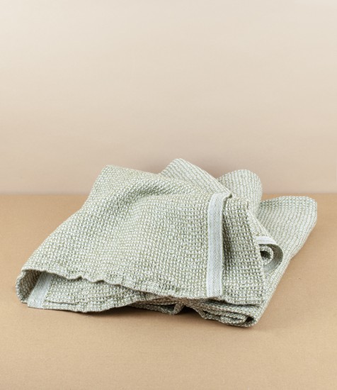 Finnish Linen & Tencel Bath Towel, Olive