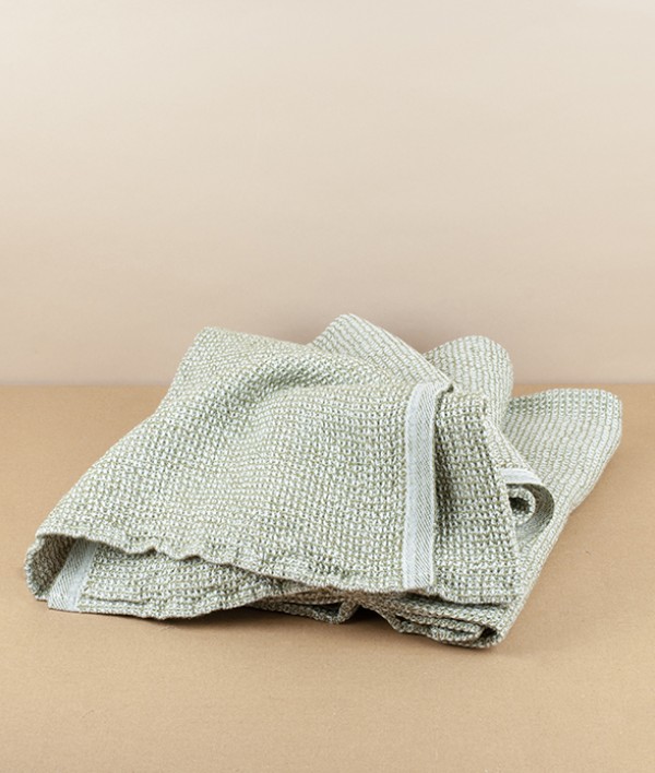 Finnish Linen & Tencel Bath Towel, Olive
