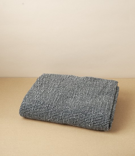 Finnish Linen & Tencel Bath Towel, Black