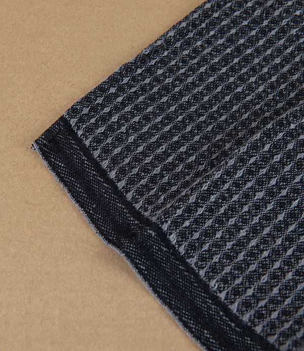 Finnish Linen & Tencel Dishcloth, Black & Grey