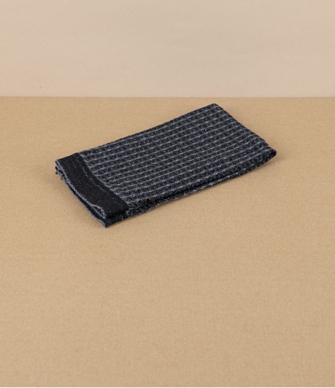 Finnish Linen & Tencel Dishcloth, Black & Grey
