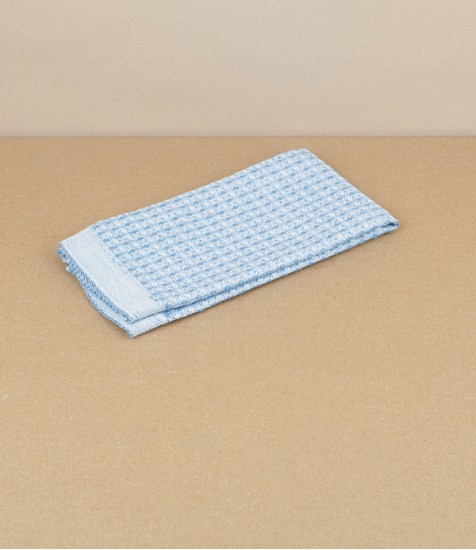 Finnish Linen & Tencel Dishcloth, Rainy Blue