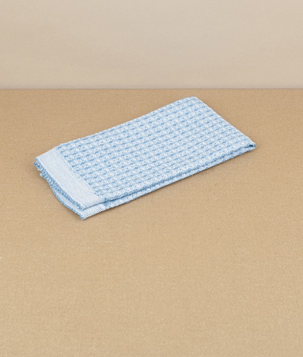 Finnish Linen & Tencel Dishcloth, Rainy Blue