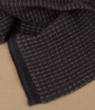 Finnish Linen & Tencel Kitchen Towel, Black & Brown