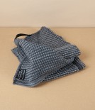Finnish Linen & Tencel Kitchen Towel, Black & Grey