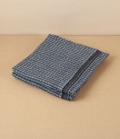 Finnish Linen & Tencel Kitchen Towel, Black & Grey