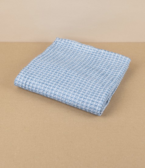 Finnish Linen & Tencel Kitchen Towel, Rainy Blue
