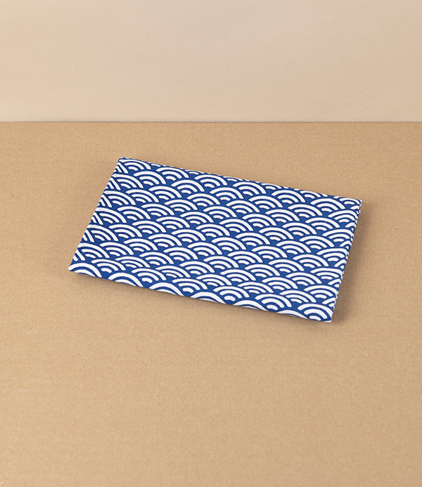 Japanese Tenugui Wrap, Seigaiha or Waves Komon