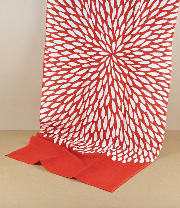 Tenugui linen & cotton towel, Chrysanthemum