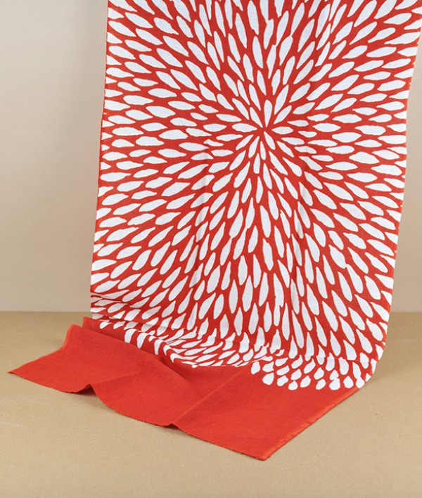 Tenugui linen & cotton towel, Chrysanthemum